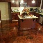 Metallic Marble Concrete Kitchen Flooring