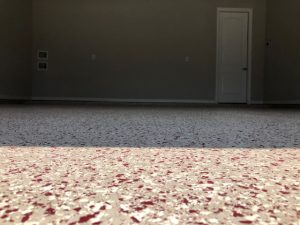 Epoxy Color Flake Concrete Garage Floor Oregon