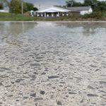 concrete polishing color flakes