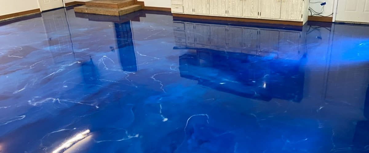 metallic marble Oregon decorative concrete